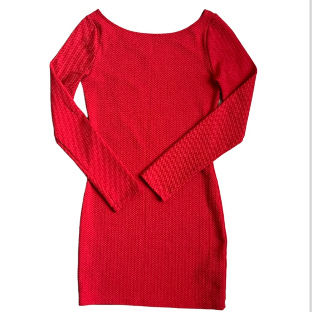 H&M Divided Bright Red Mini Dress size 8